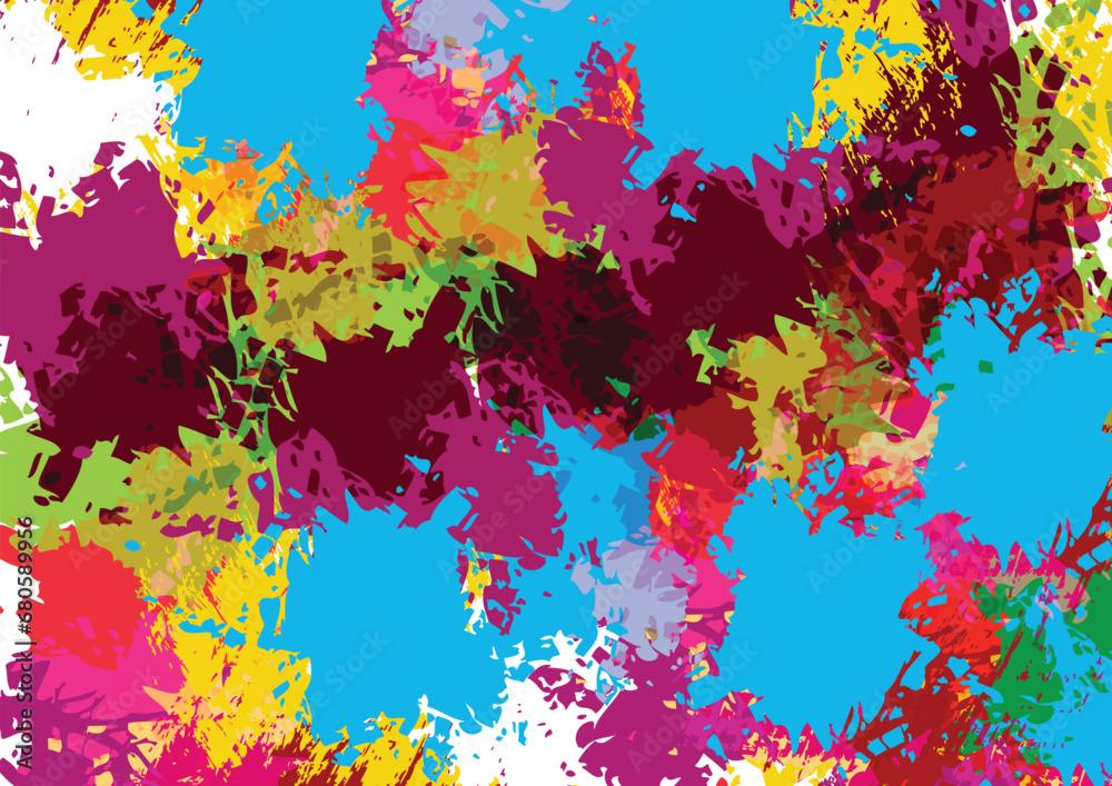 Fototapeta premium Abstract vector splatter multicolor background design. splash background. illustration vector design.