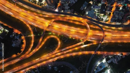 Timelapse Rach Chiec bridge, gateway into Ho Chi MInh City . photo