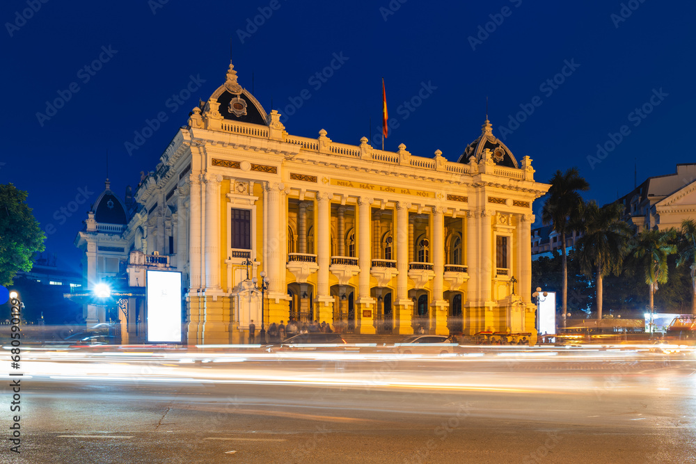 Hanoi Opera House, aka the Grand Opera House, located in Hanoi, Vietnam. Translation: Hanoi Opera House