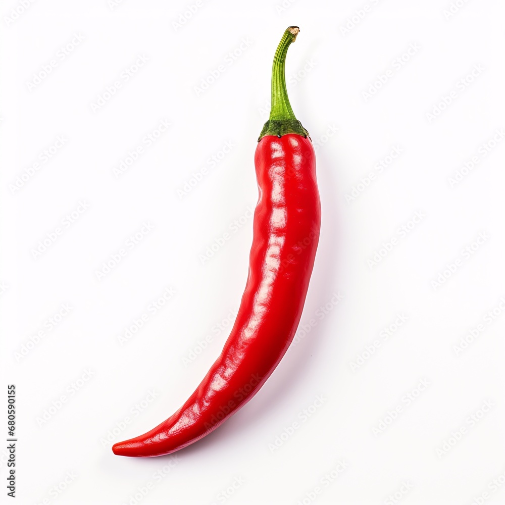 red chili pepper isolated on a white background. whole vegetable. red chili pepper isolated on a white background. whole vegetable.