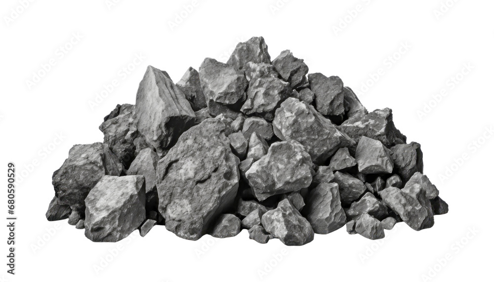 pile of coal isolated on transparent background cutout pile of coal isolated on transparent background cutout