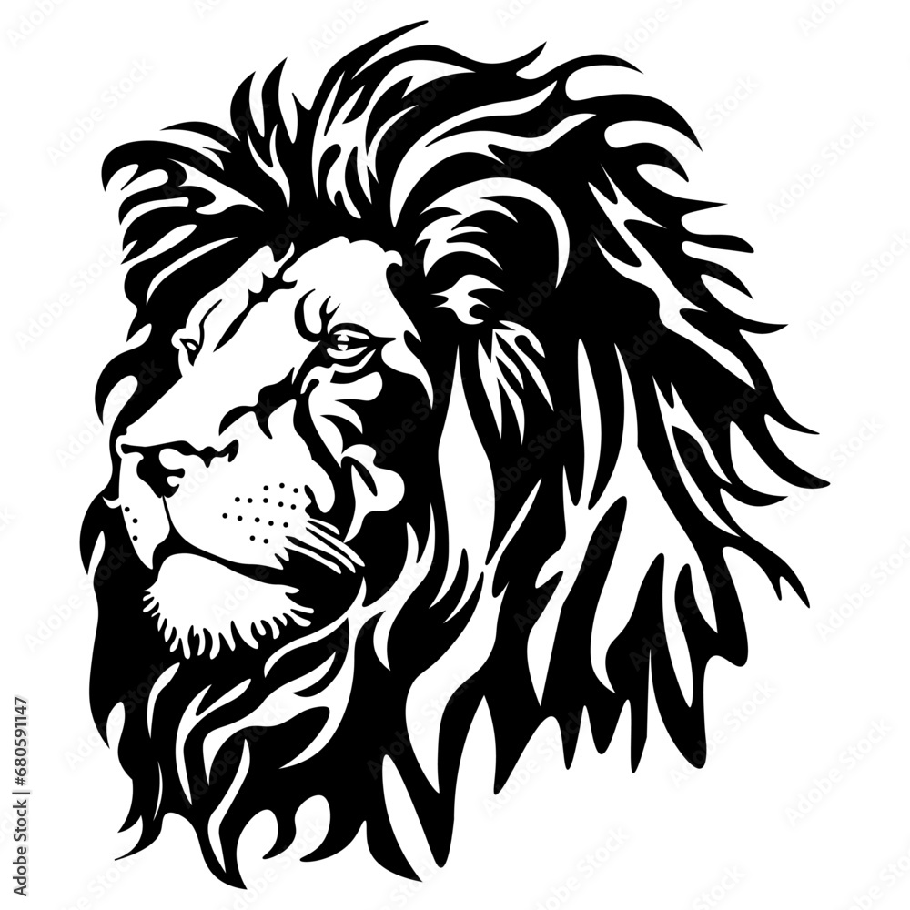 Lion Head, Hand Drawn Vector Illustration
Lion Head, Hand Drawn Vector Illustration