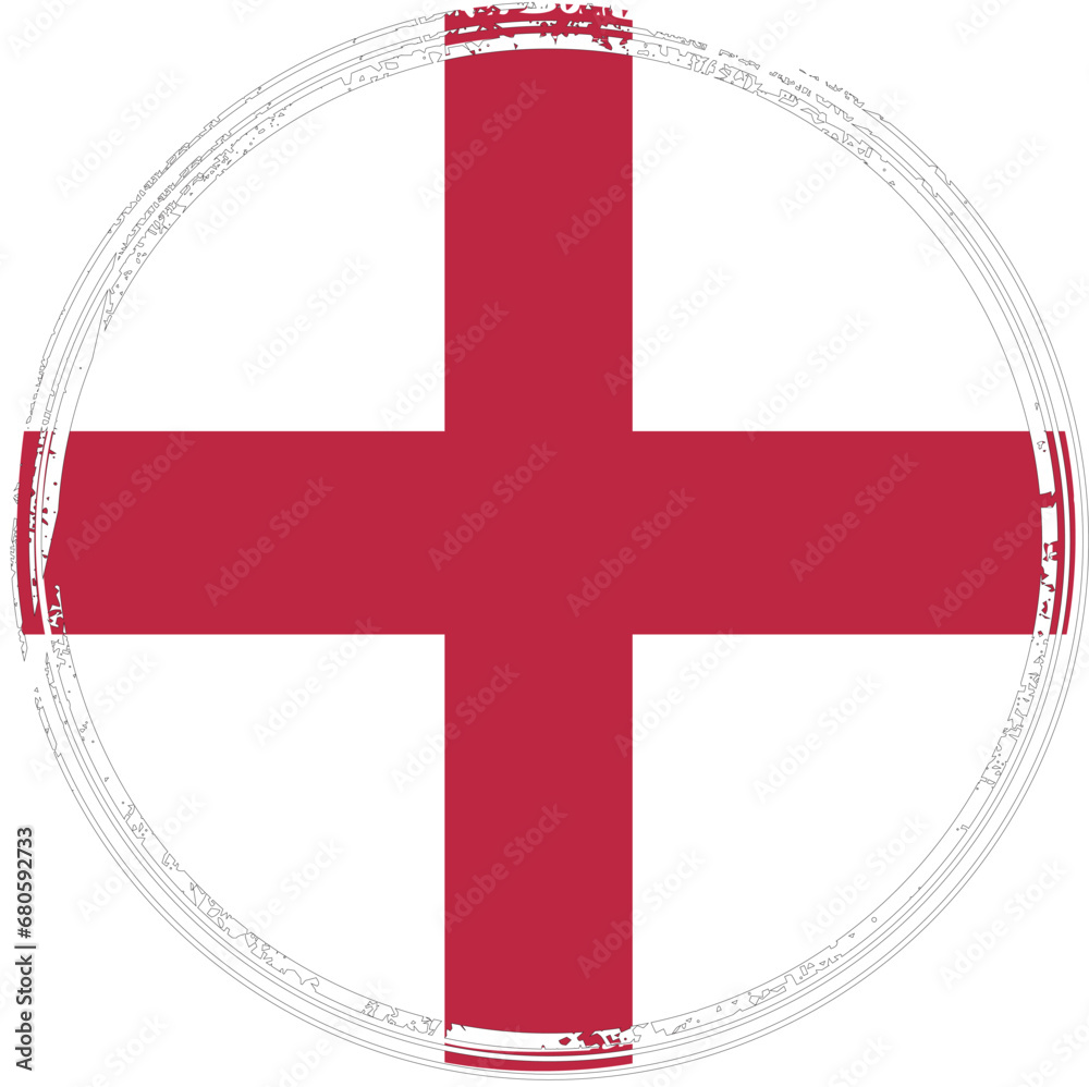 Obraz premium National flag of England in stamp style 
