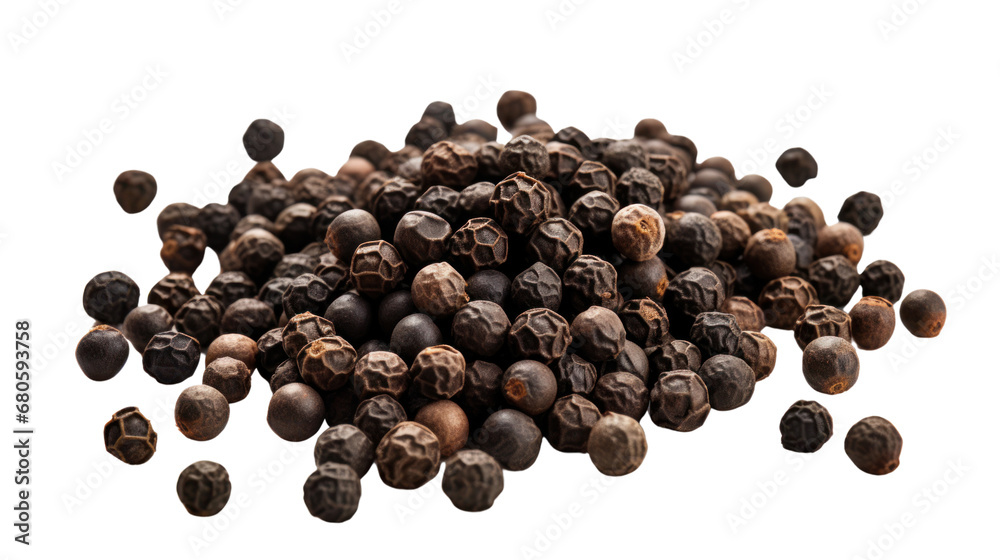 black pepper on the transparent background black pepper on the transparent background
