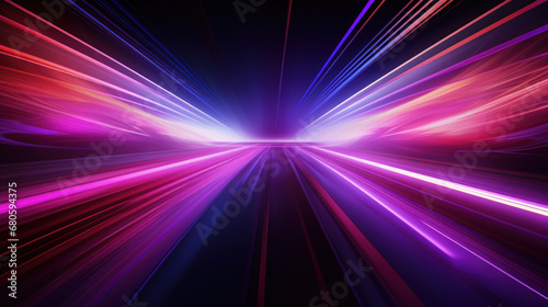 Vibrant Highway Lights and Abstract Patterns