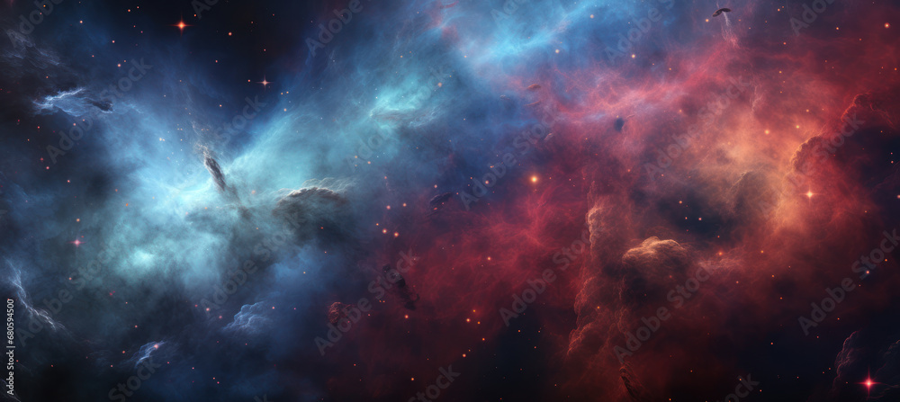 Fototapeta premium Realistic Space Nebula Art