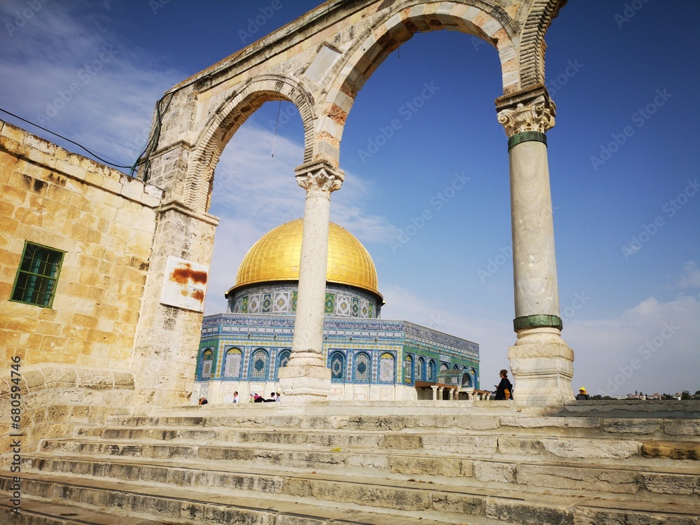 Obraz premium Jerusalem, Israel Tempelberg, Altstadt und Sehenswürdigkeiten