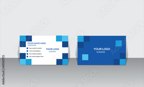Business card design, corporate presentation ,Vector illustration, double sided business card, Stationery design,  Modern presentation,
tamplate design 