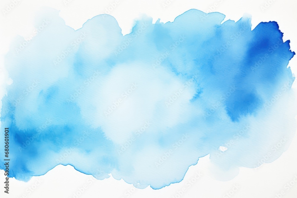 Abstract blue watercolor water splash on a white background Abstract blue watercolor water splash on a white background