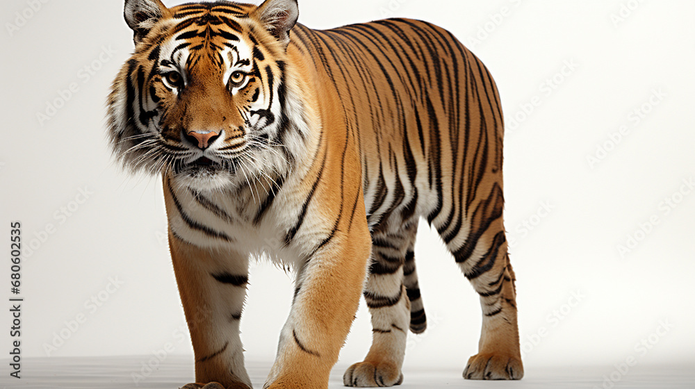 Obraz premium tiger on white