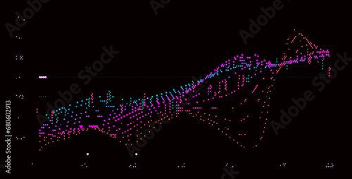 Stock market graph background. Concept of business investment