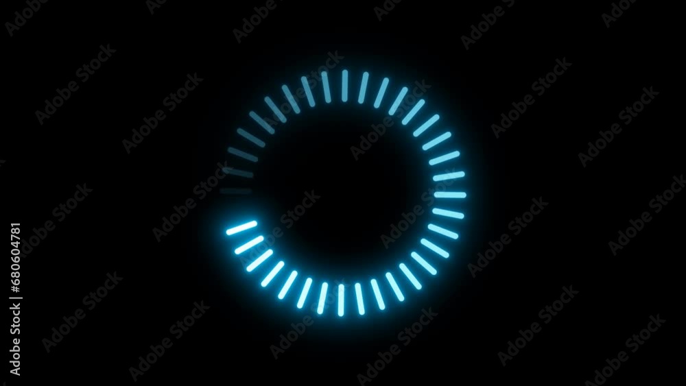 digital 4K web neon circle loading bar.
MOV file with Alpha channel.
Animation with transparent background.