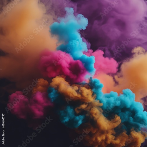 colorful smoke on dark background colorful smoke on dark background colorful smoke in the night sky