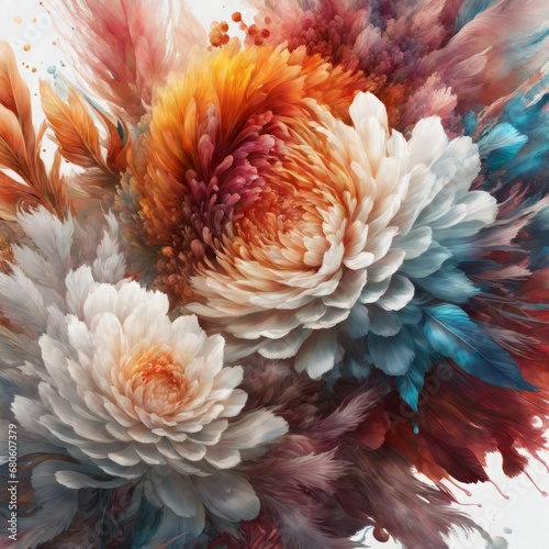 3d rendering of abstract fractal background with colorful flowers on the subject of nature and imagination 3d rendering of abstract fractal background with colorful flowers on the subject of nature an