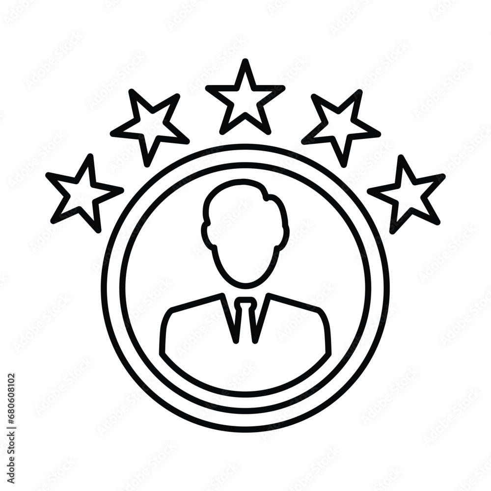 Experience Icon In Outline Style Experience Icon In Outline Style