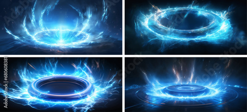 abstract glowing energy blue background light bright motion effect space magic illustration 