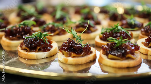  Elegant Canapes with Prosciutto and Fig Jam