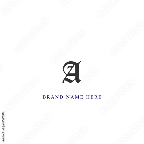 A letter logo design for fashion and beauty and spa company. A letter vector icon. Initial letter A linked circle uppercase monogram logo. A letter logo vector design. 