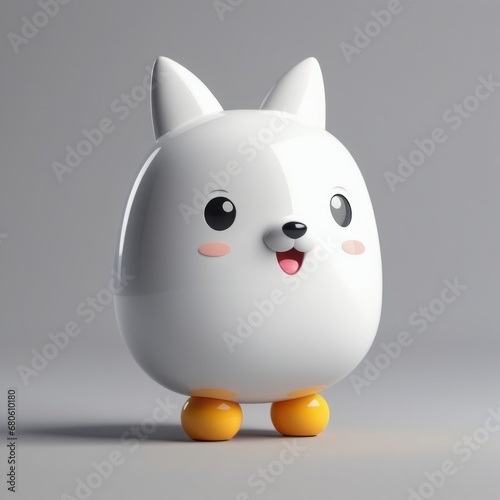3d rendering of cute white piggy bank with white color background 3d rendering of cute white piggy bank with white color background 3d rendering white piggy bank on a light gray background