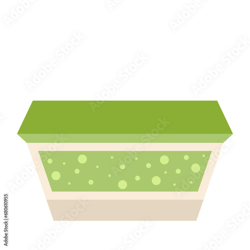 face cream jar and squeezed creme. Skincare organic cosmetics. Natural cosmetic product in plastic package. Colored flat vector illustration isolated on white background