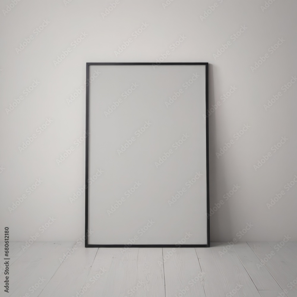 Foto de blank frame on the wall. 3d rendering blank frame on the wall ...
