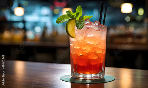 Mai Tai Cocktail: Tropical Paradise on a Bar Counter