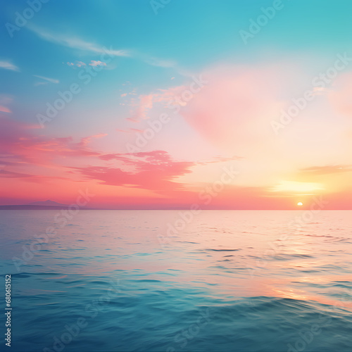a soft gradient depicting an ocean sunset