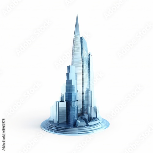 skyscrapers in the city  building and concept