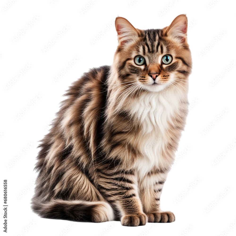 Cat Isolated on Transparent Background