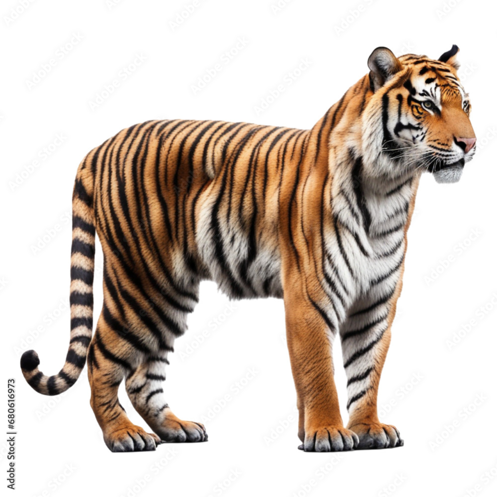 Tiger Isolated on Transparent Background