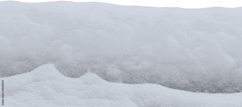 Fototapeta premium Snow-covered roof of a house under construction in the forest
