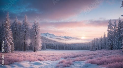 A Serene Winter Forest