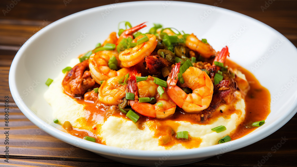 Flavorful Shrimp and Grits with Cajun Seasoning Flavorful Shrimp and Grits with Cajun Seasoning