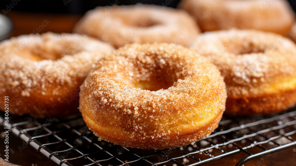 Freshly Baked Cinnamon Sugar Donuts Freshly Baked Cinnamon Sugar Donuts