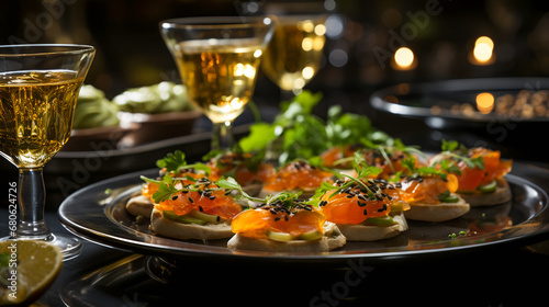 Exquisite Culinary Affair. Caviar and Truffles