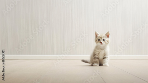 Cute little kitten. AI Generated