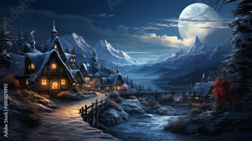 winter snow scene wallpaper © CRYPTOERMD