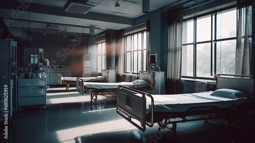 Hospital Room. AI Generated