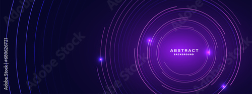 Abstract blue and purple background, technology hi-tech futuristic template. Vector illustration
