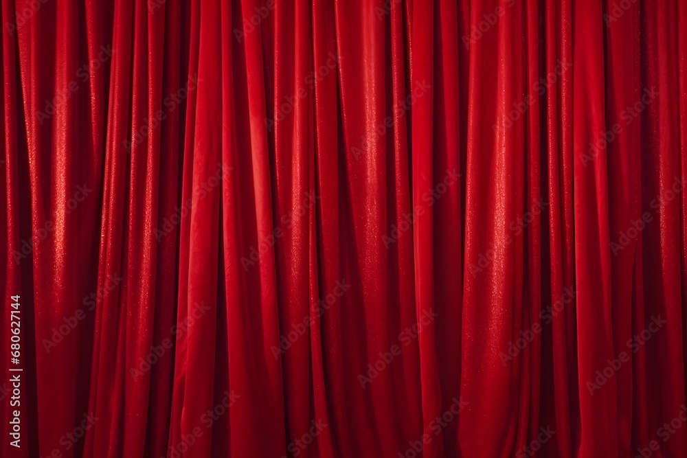 a man standing in front of a red curtain Generative AI a man standing in front of a red curtain Generative AI