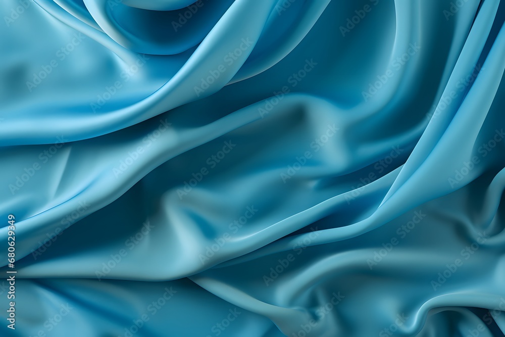 a close up view of a blue fabric Generative AI a close up view of a blue fabric Generative AI
