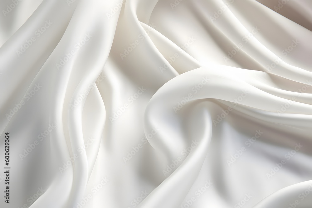 Obraz premium a close up photo of a white cloth Generative AI