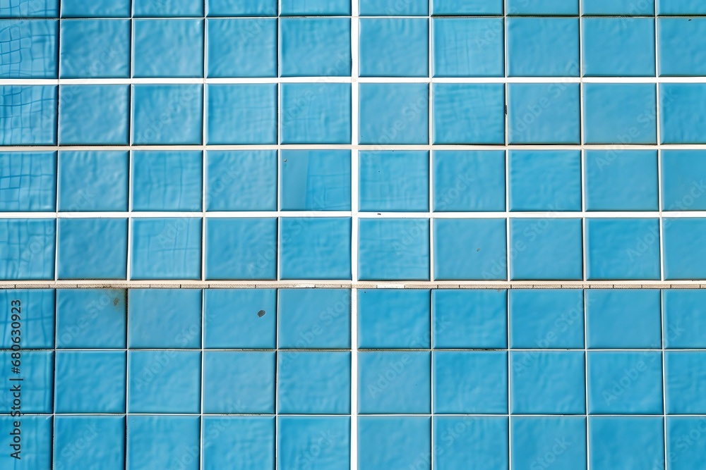 a red fire hydrant sitting in front of a blue tiled wall Generative AI a red fire hydrant sitting in front of a blue tiled wall Generative AI