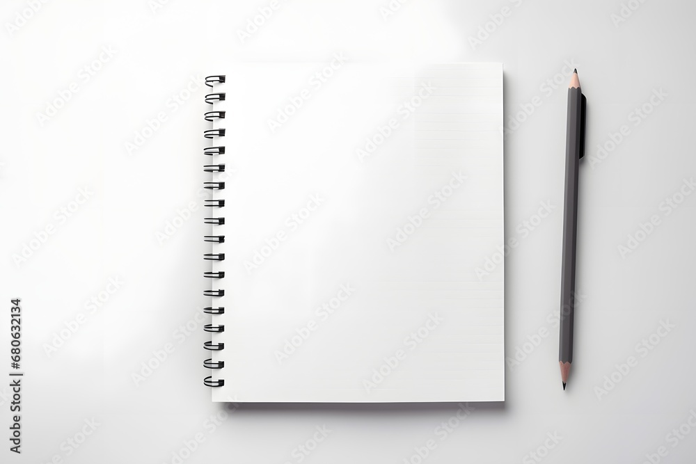 an open notebook with a pencil next to it Generative AI an open notebook with a pencil next to it Generative AI