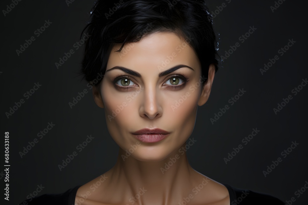 a close up of a woman with a necklace on Generative AI a close up of a woman with a necklace on Generative AI