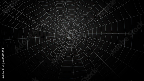 Spider web white with isolated background © Sasint