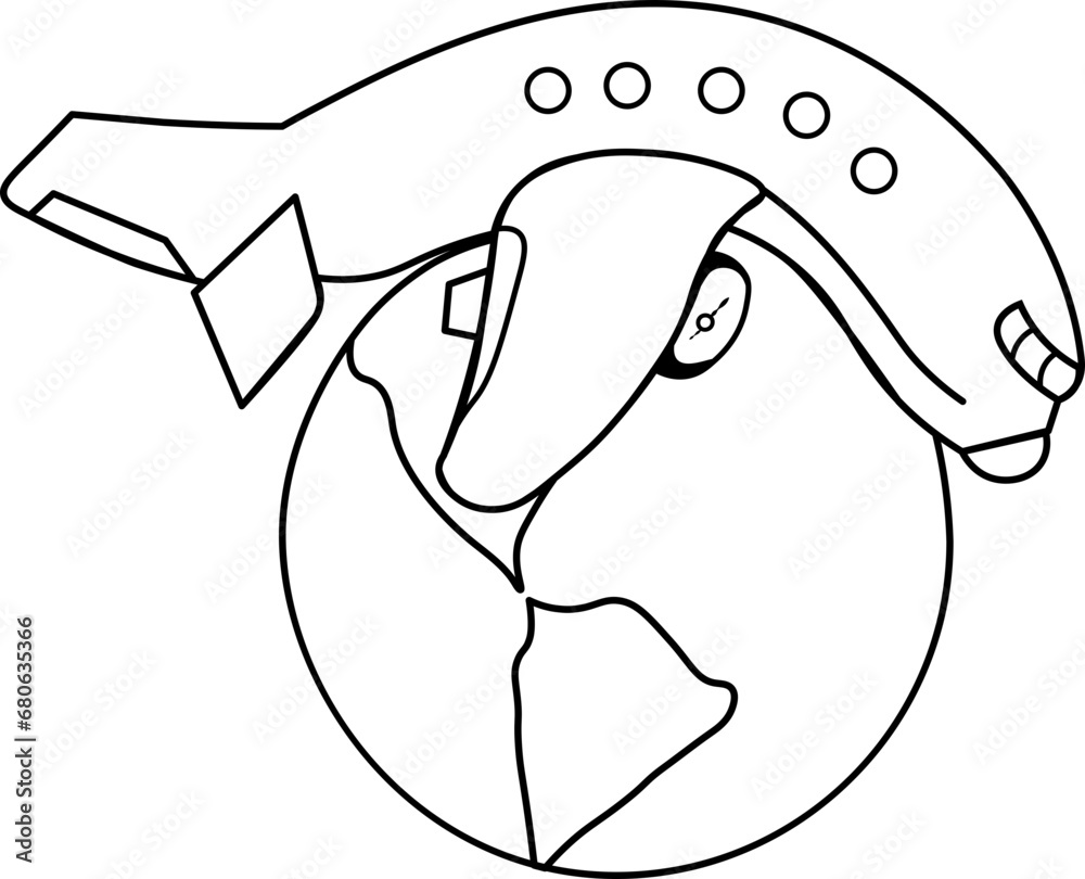 Obraz premium Funny Airplane