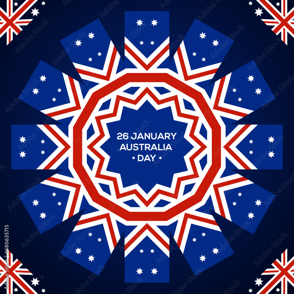 Fototapeta premium Celebrating Australia Day with Joy and Unity. 