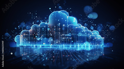 cloud computing concept with technology