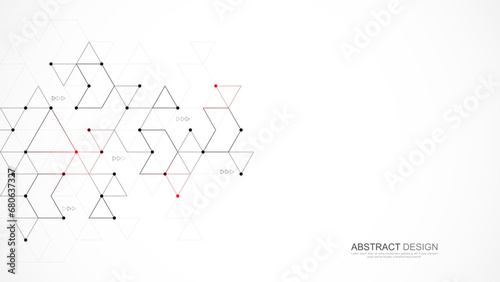 Creative idea of modern design with abstract geometric background. Minimalist vector texture with triangles pattern